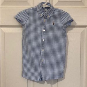 Ralph Lauren 9 Month Blue Gingham